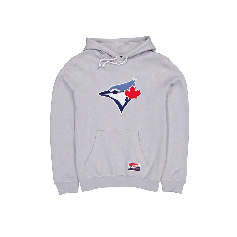 New Era Toronto Blue Jays Throwback Gray Hoodie - Size M